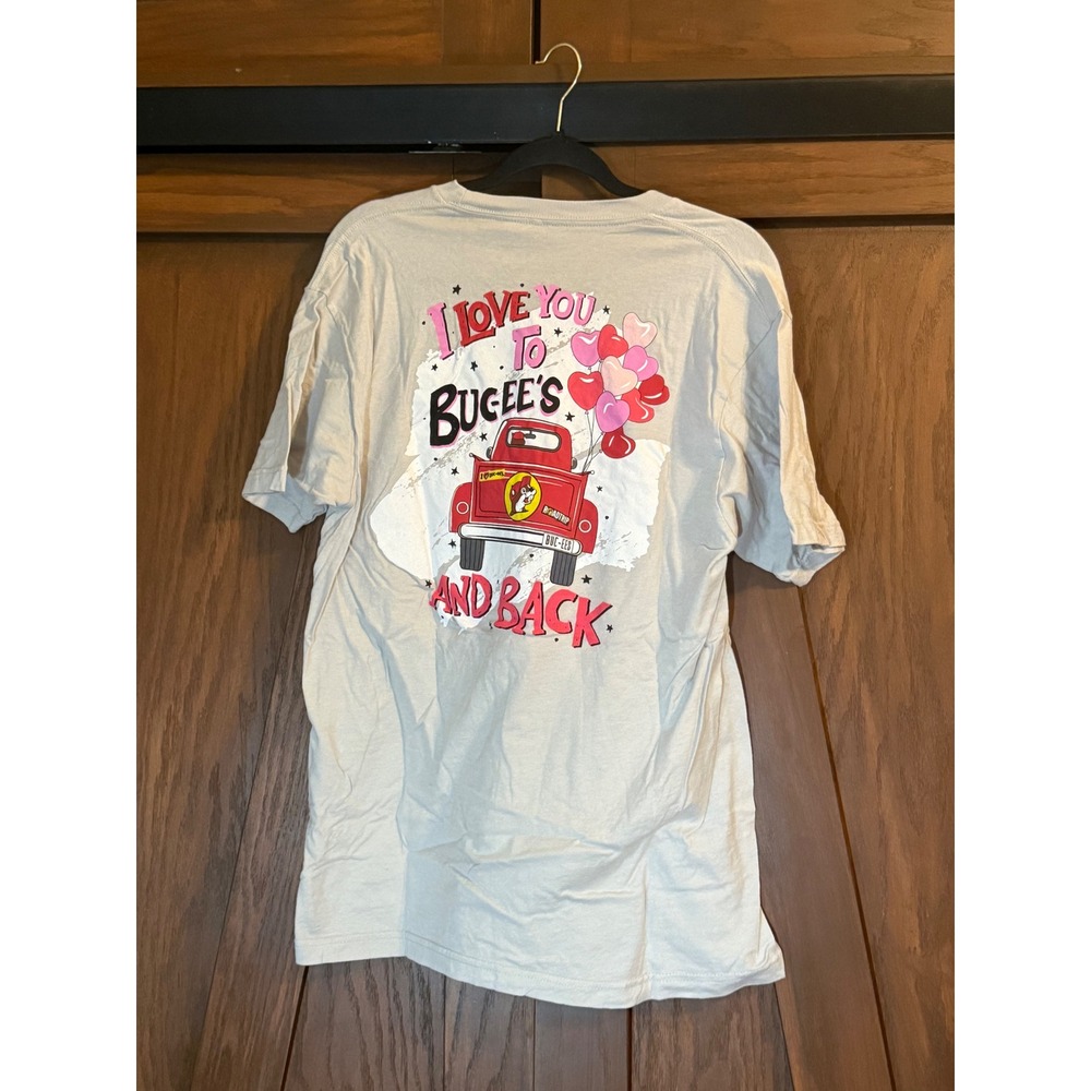 Buc-ee's I Love You To Buc-ee's And Back T-Shirt Adult L Light Gray